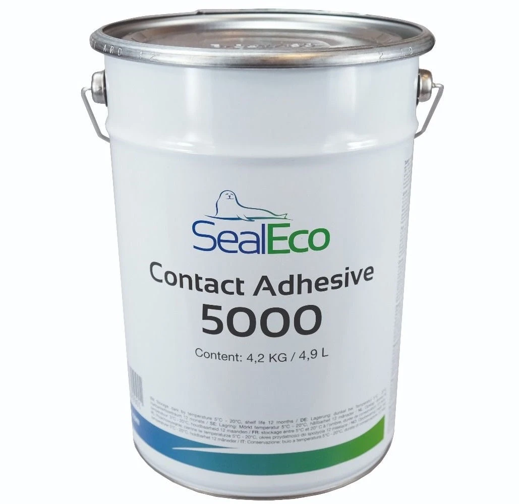 Adeziv EPDM Contact 5000 4.9L SealEco pentru lipire membrană cauciuc pe lemn beton și metal