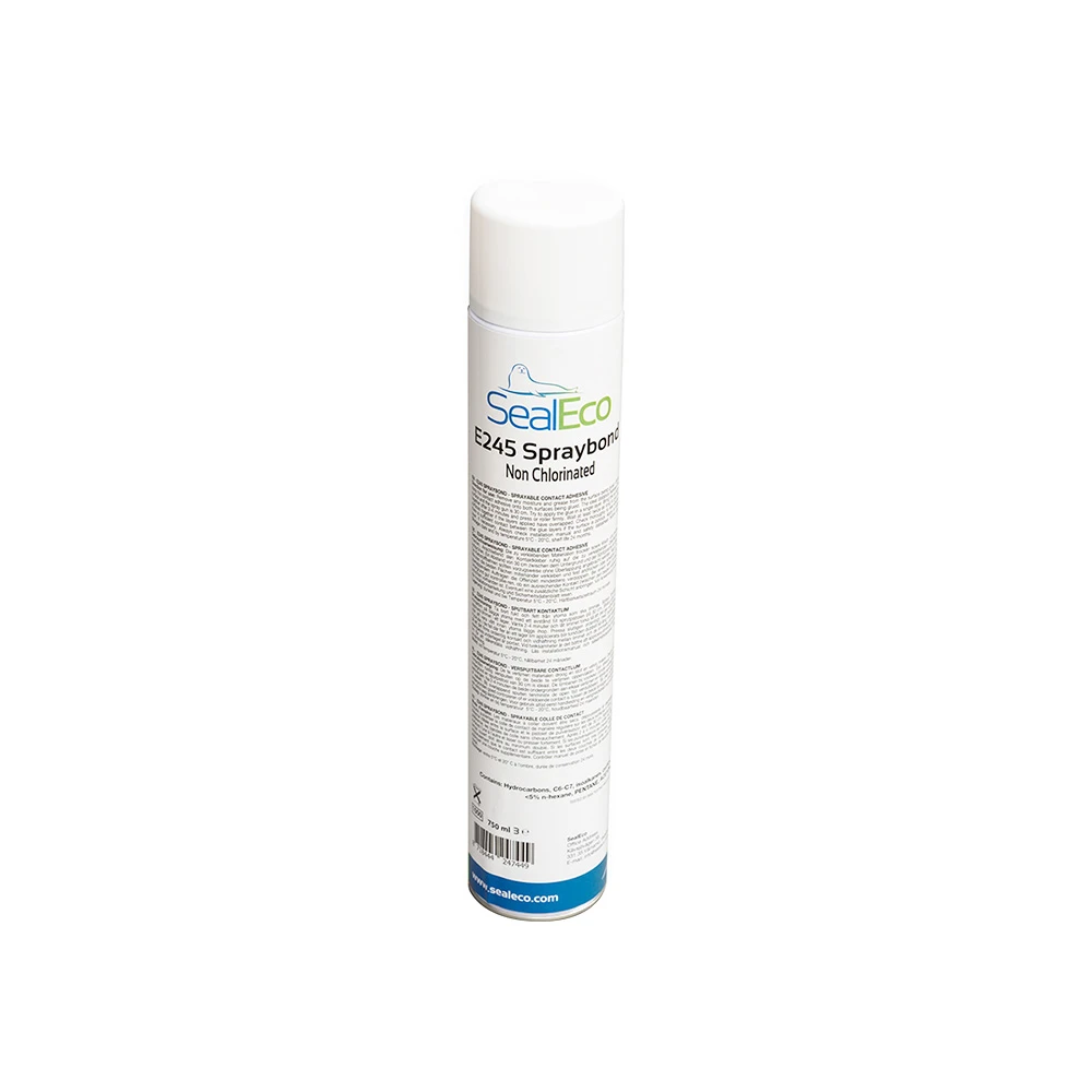Adeziv spray contact E245 SealEco 750ml pentru lipire membrane EPDM pe beton lemn și metal