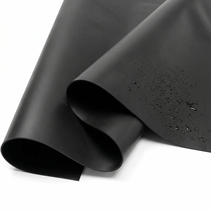 Geomembrană EPDM Elastoseal SealEco pentru iazuri și hidroizolații industriale, elasticitate și rezistență extremă.